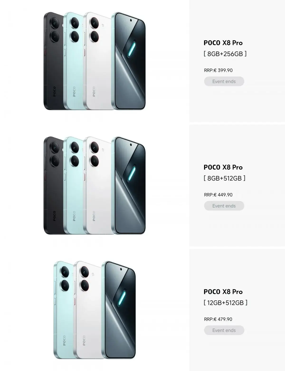 Poco X8 Pro és X8 Pro Max: hivatalosan is itt vannak az árak