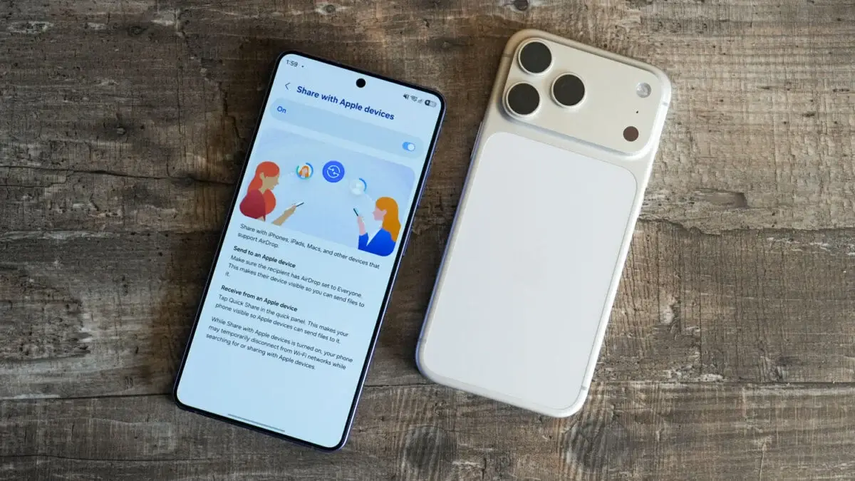 Samsungokon is megjelent az AirDrop támogatás – de még nem az igazi