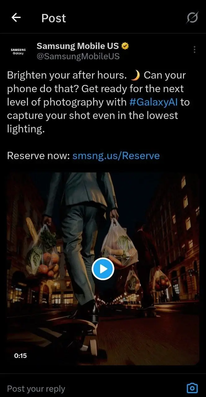 A Samsung bemutatta a Galaxy S26 széria új, menő éjszakai videós funkcióját