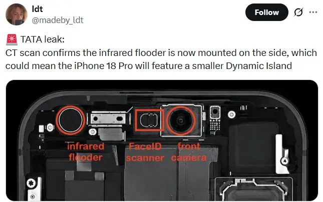 Kiszivárgott az iPhone 18 Pro új színe, belső felépítése és több eddig titkos részlete