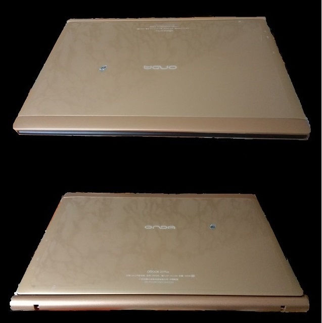 Onda oBook 20 Plus összecsukva 