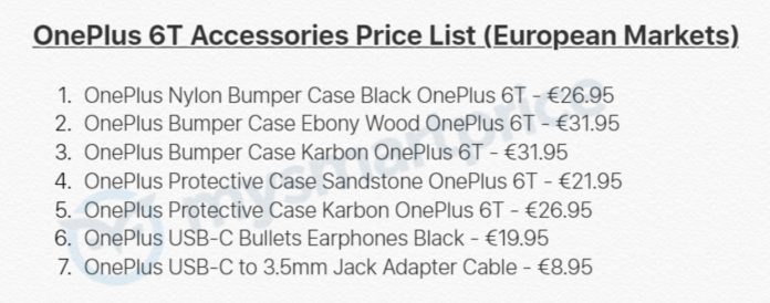 Íme az összes OnePlus 6T tartozék és ára