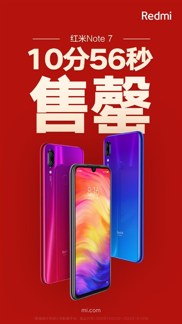 11 perc alatt elfogyott a Redmi Note 7