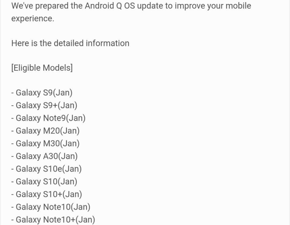 2017-es Samsungod nem kap már Android 10-et