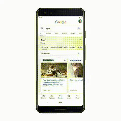 Kiterjesztett valóság a Google keresőben