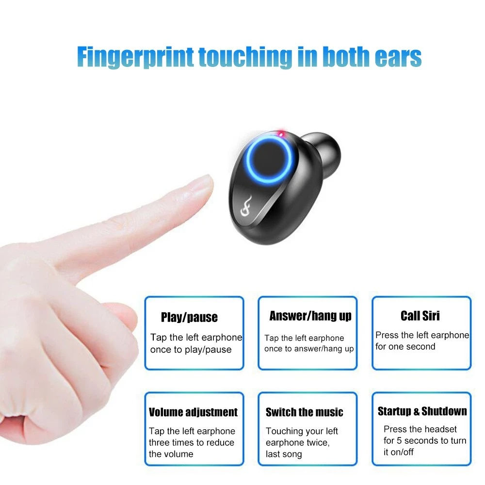 Ujjlenyomat-olvasós bluetooth füles akciós áron