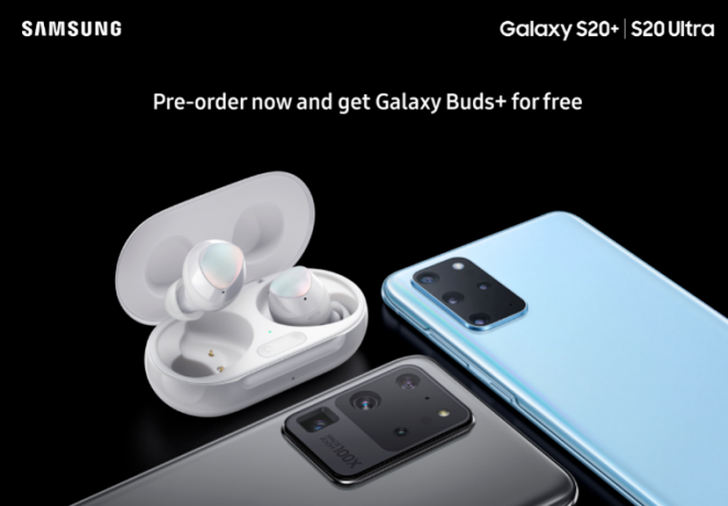 Ajándék Galaxy Buds+ jár előrendelt S20-akhoz