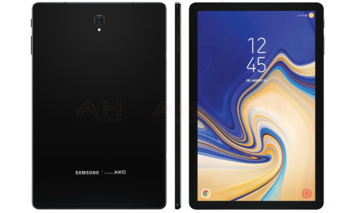 Képen a csúcs tablet, a Galaxy Tab S4