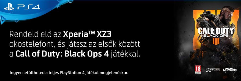 Ajándékkal rendelhető elő az Xperia XZ3