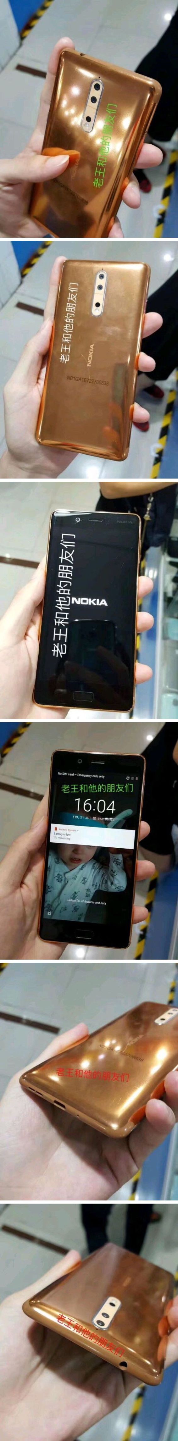 Nokia 8 nagyon arany színben