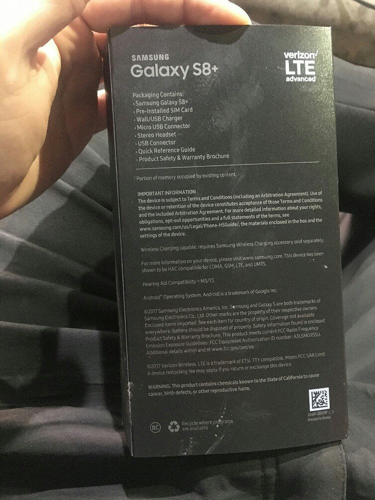 Ilyen lesz Galaxy S8 Plus csomagolása