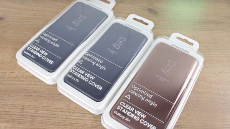 Videón a Galaxy S9 gyári tokjai