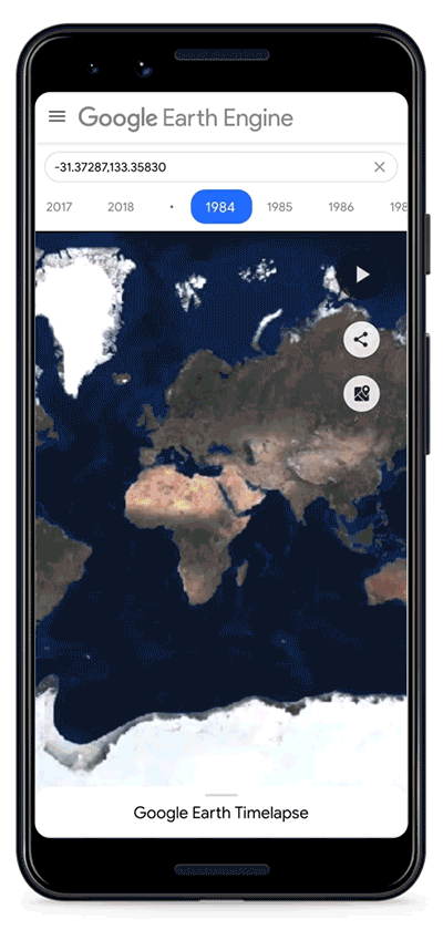 Mobilról is elérhető a Google Earth időutazása