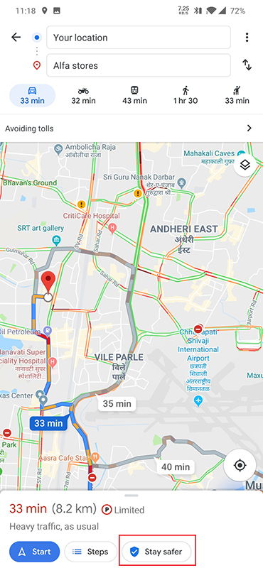 A Taxis hiénákra figyelmeztet a Google Térkép