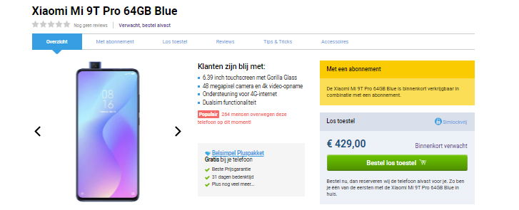 Európában is elérhető az Mi 9T Pro!