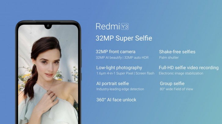 Már elérhető a Xiaomi Redmi Y3
