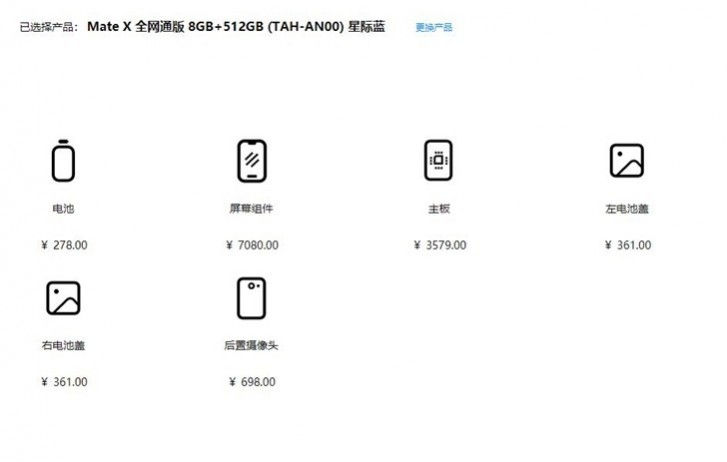 Drágább a Huawei Mate X kijelző cseréje mint egy Note 10
