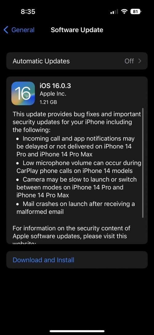 Már letölthető az iOS 16.0.3!