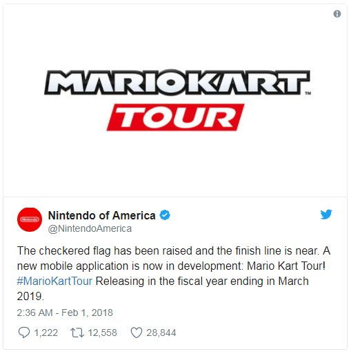 Nintendo Mario Kart iOS-re