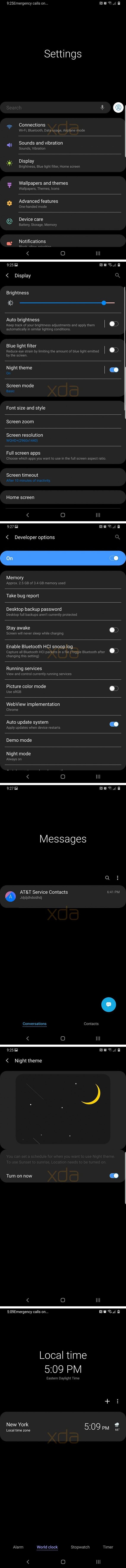 Így néz ki a Samsung éjszakai módja