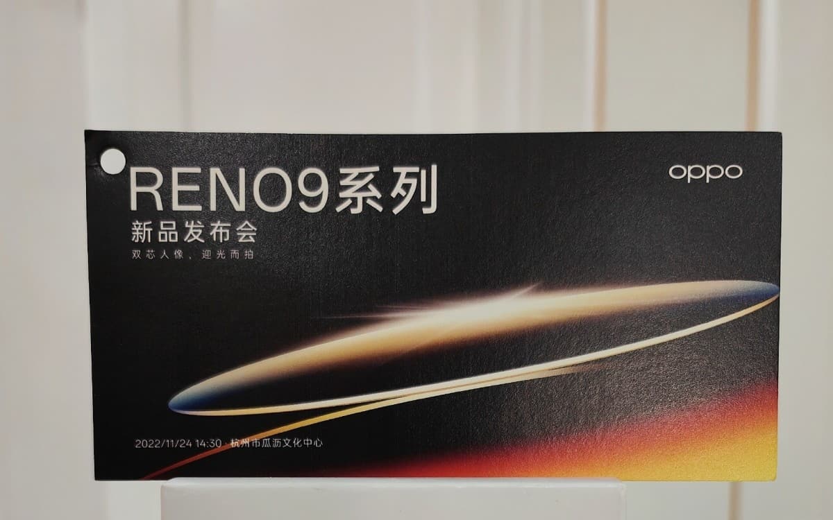 Az Oppo Reno9 sorozat november 24-én érkezik