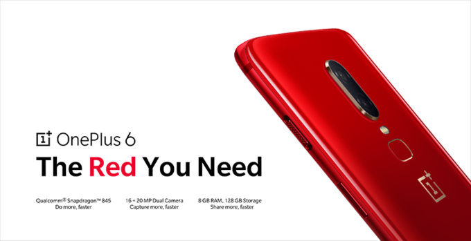 Megjelent a piros OnePlus 6