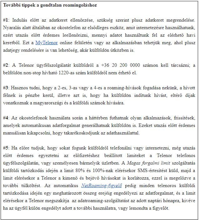 Kérdések a roamingról