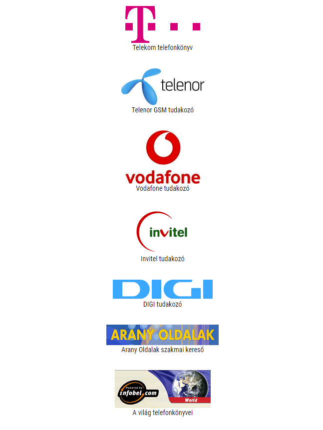 Itt kereshetsz rá a telefonszámokra!